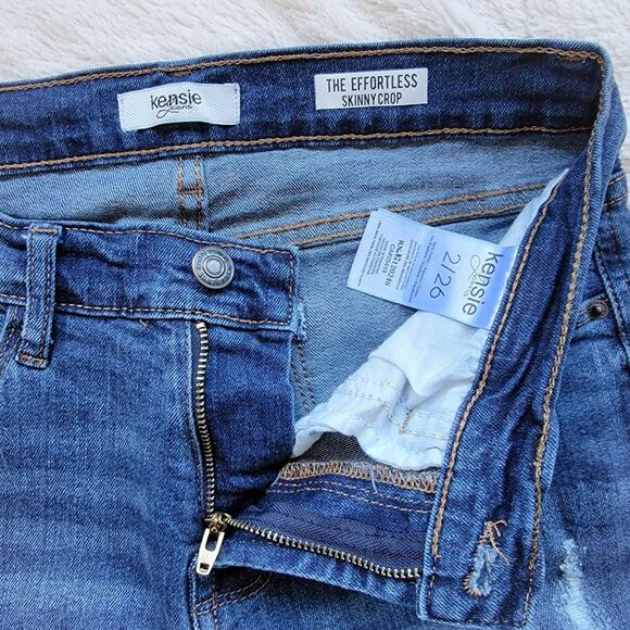 Kensie The Effortless Skinny Leg Crop Jeans - Picture 4 of 5